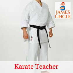 Karate teacher Mr. Biswajit Das in Angus